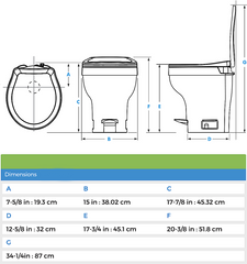 Toilette Thetford Aqua-Magic VI