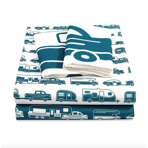 Ensemble de draps 2 tons à motifs VR-CampingMart (5902010155176)