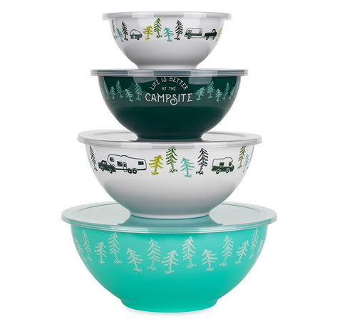 Ensemble de 4 bols à motifs VR