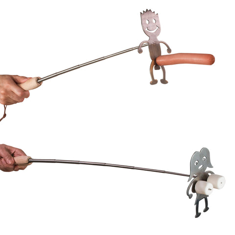 Set of retractable campfire sticks
