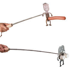 Set of retractable campfire sticks