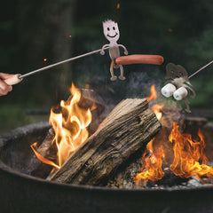 Ensemble de bâtons rétractables pour feu de camp