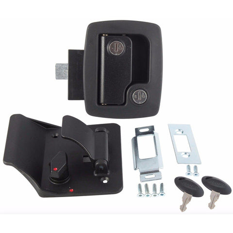 Poignée d'entrée vérouillable noire-CampingMart (5901602685096)