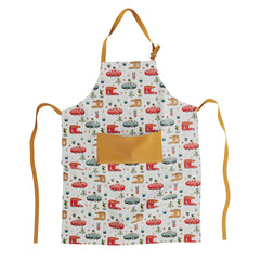"Bohemian summer" cotton apron