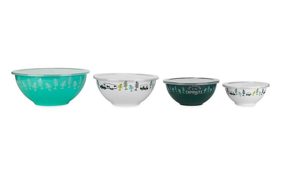 Set of 4 VR patterned bowls
